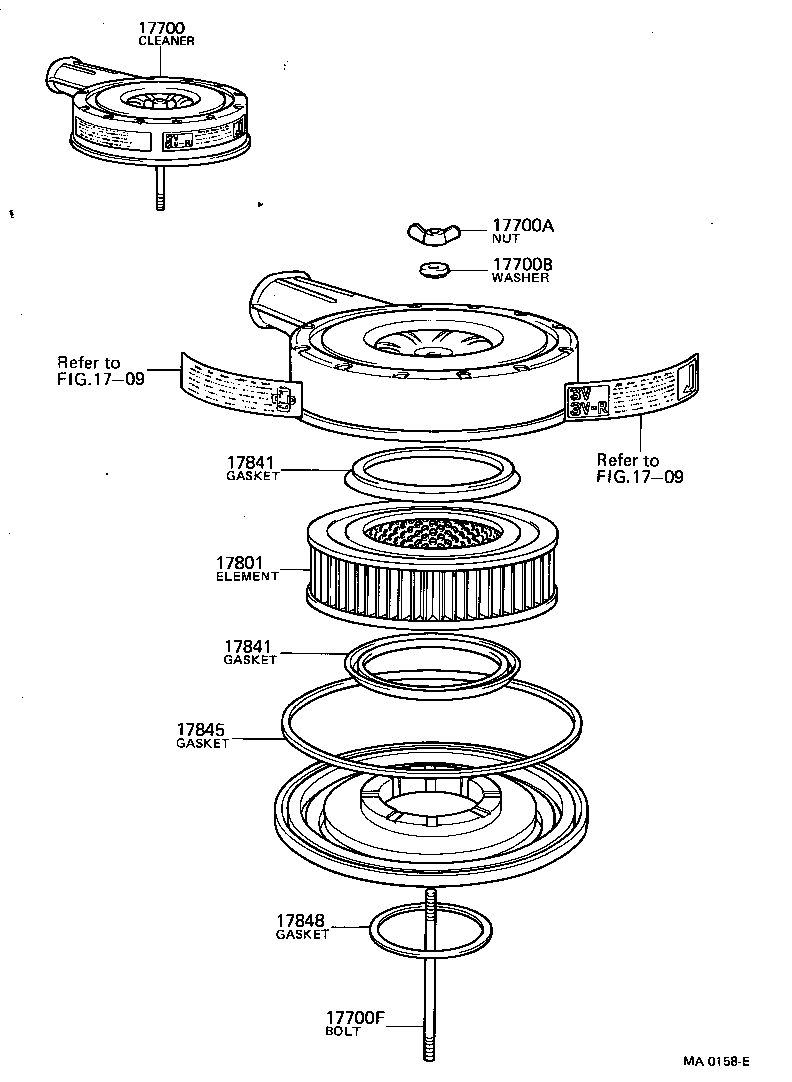 17700-52011 CLEANER ASSY, AIR product image