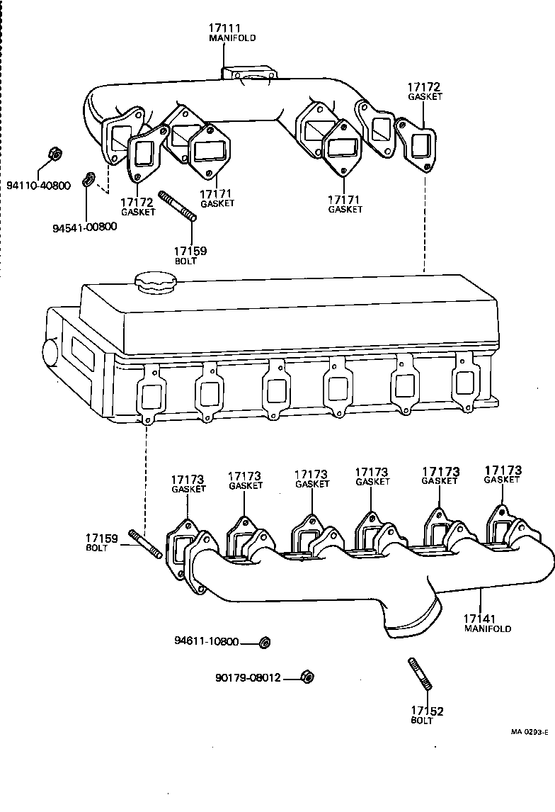 17111-68040 MANIFOLD, INTAKE product image