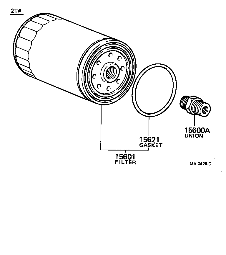 15601-44010 FILTER SUB-ASSY, OIL product image