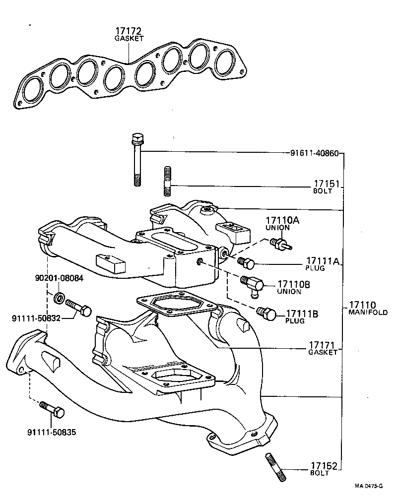 17111-48010 MANIFOLD, INTAKE product image