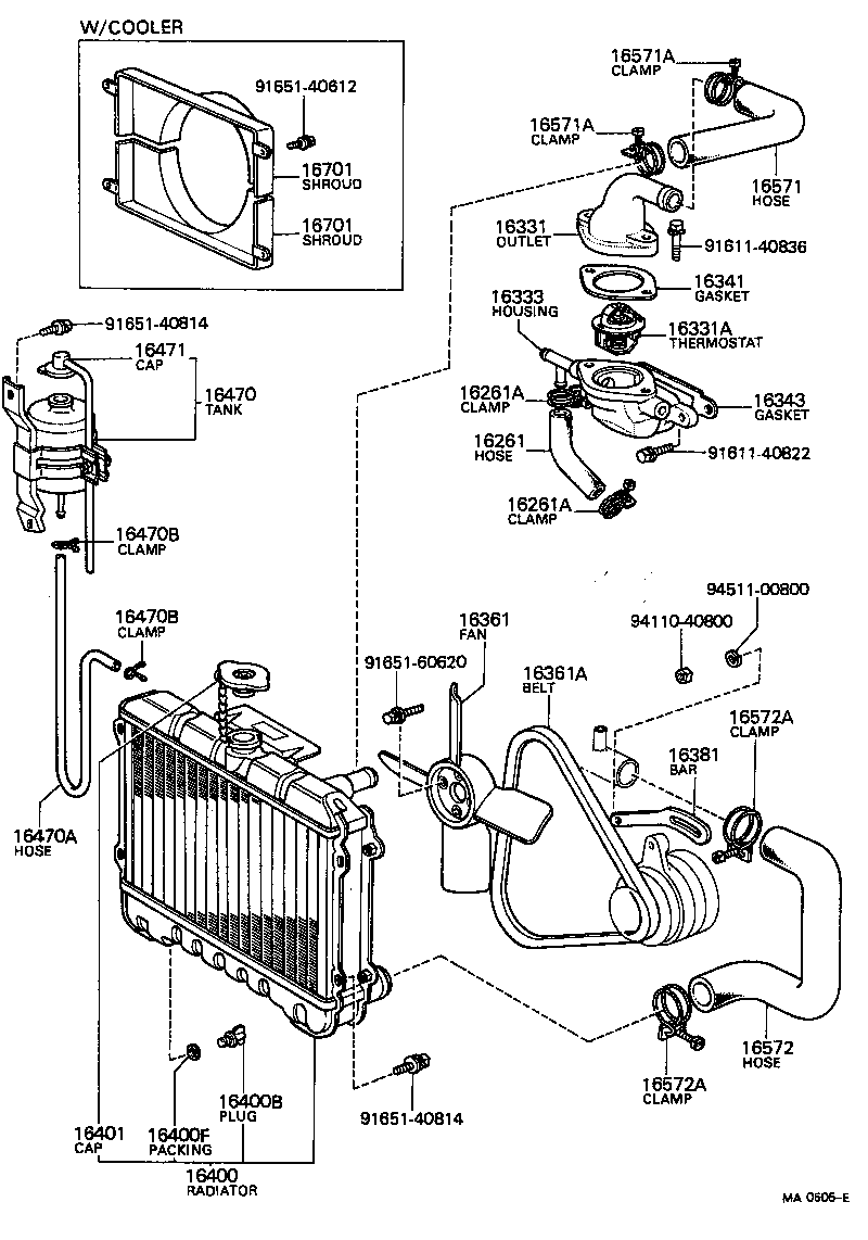 16361-31020 FAN product image