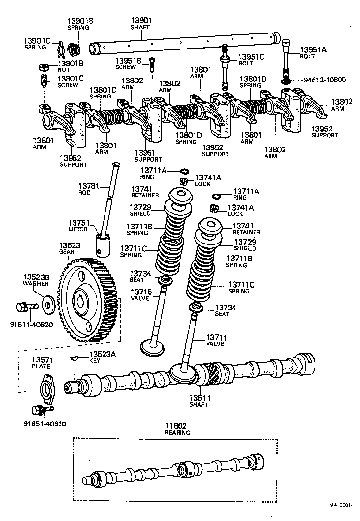 11802-48010 BEARING SET, CAMSHAFT product image