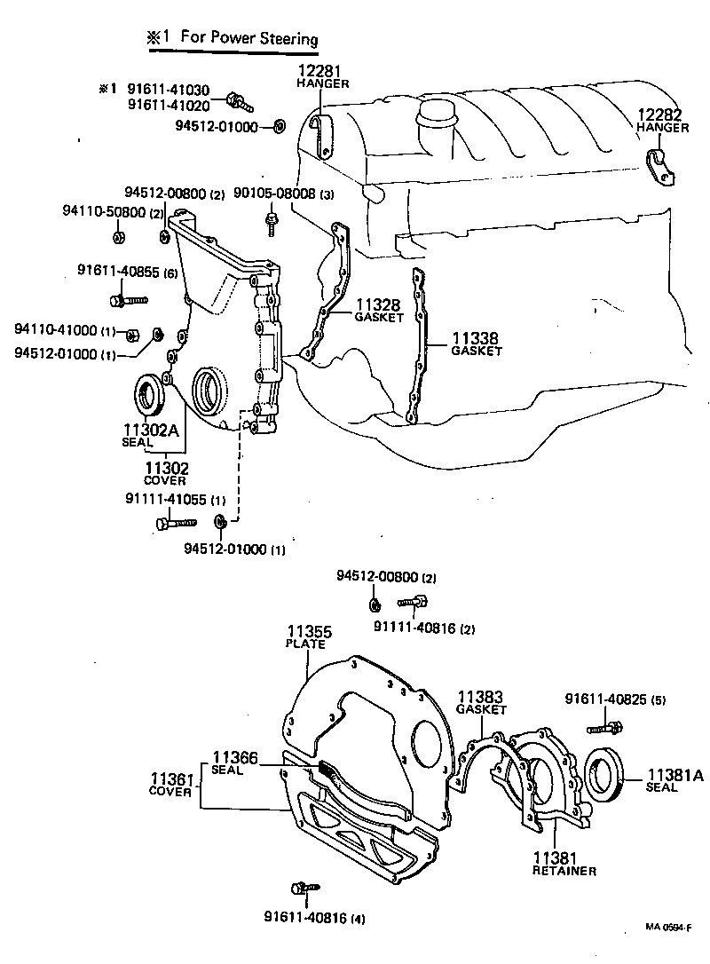 11302-44010 COVER SUB-ASSY, TIMING CHAIN OR BELT product image