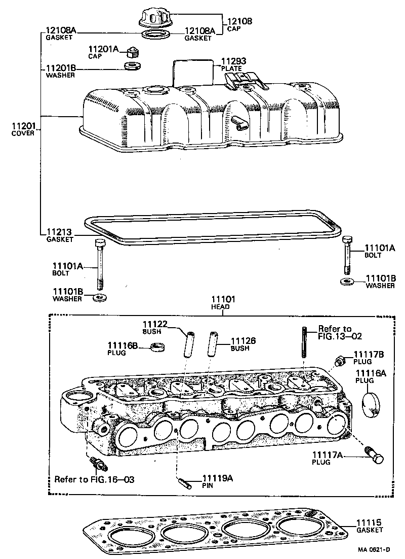 11201-39095 COVER SUB-ASSY, CYLINDER HEAD product image
