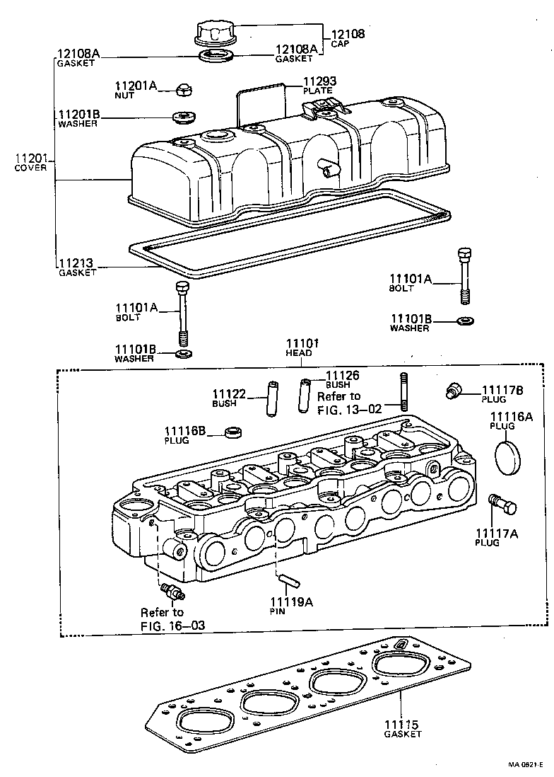 11101-49146 HEAD SUB-ASSY, CYLINDER product image