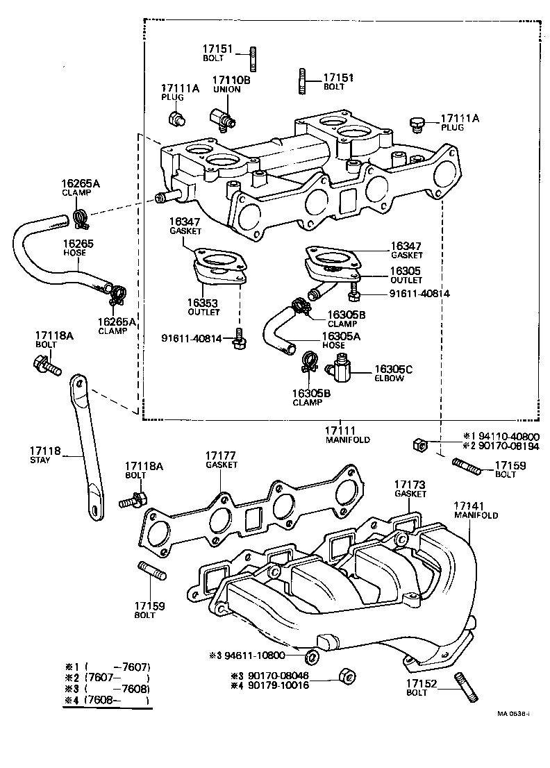 17111-25901 MANIFOLD, INTAKE product image