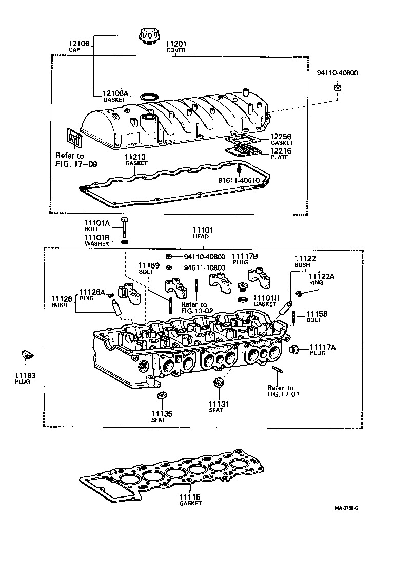 90116-08113 BOLT, STUD(FOR HEAD TO CAMSHAFT BEARING CAP) product image
