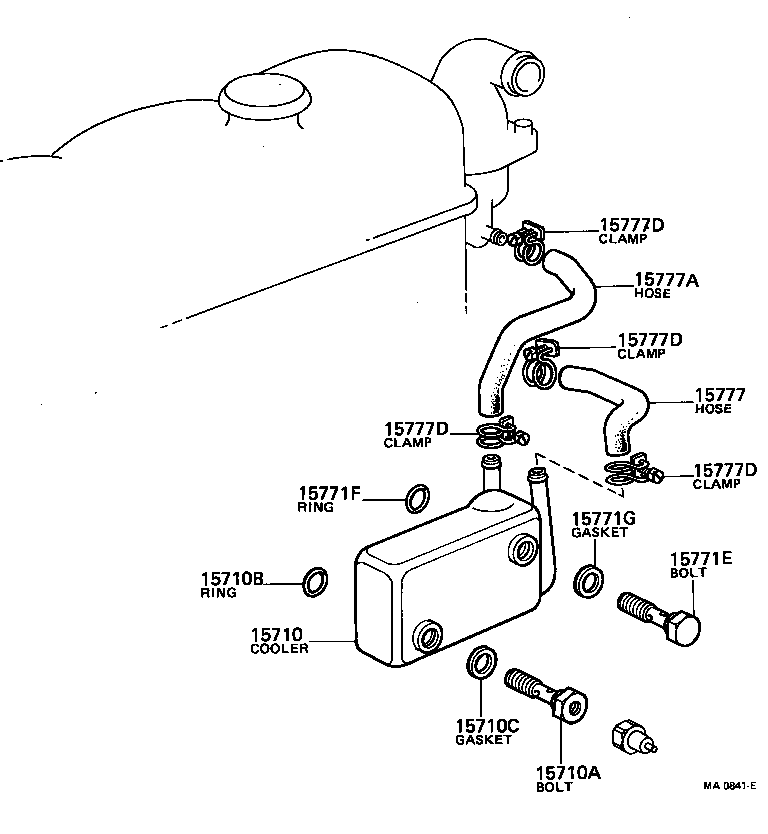 15725-78010 GASKET(FOR OIL COOLER) product image