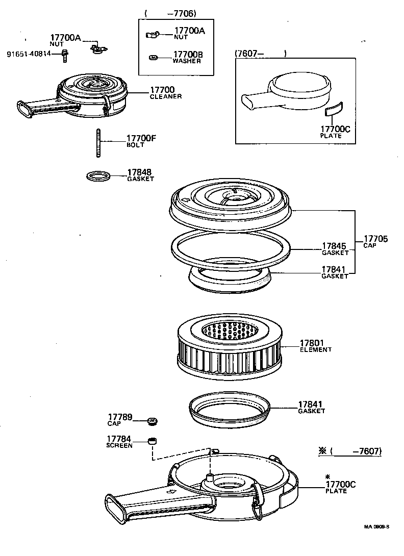 17700-31331 CLEANER ASSY, AIR product image