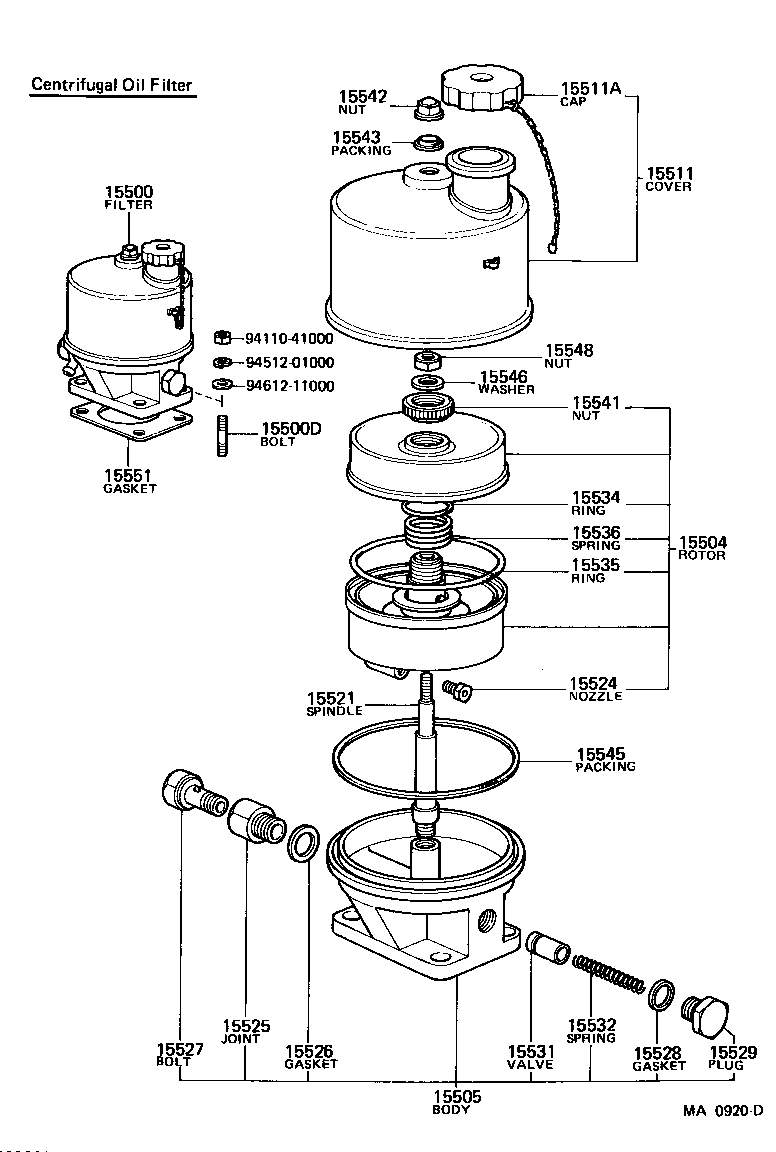 04152-60060 FILTER SUB-ASSY, OIL product image
