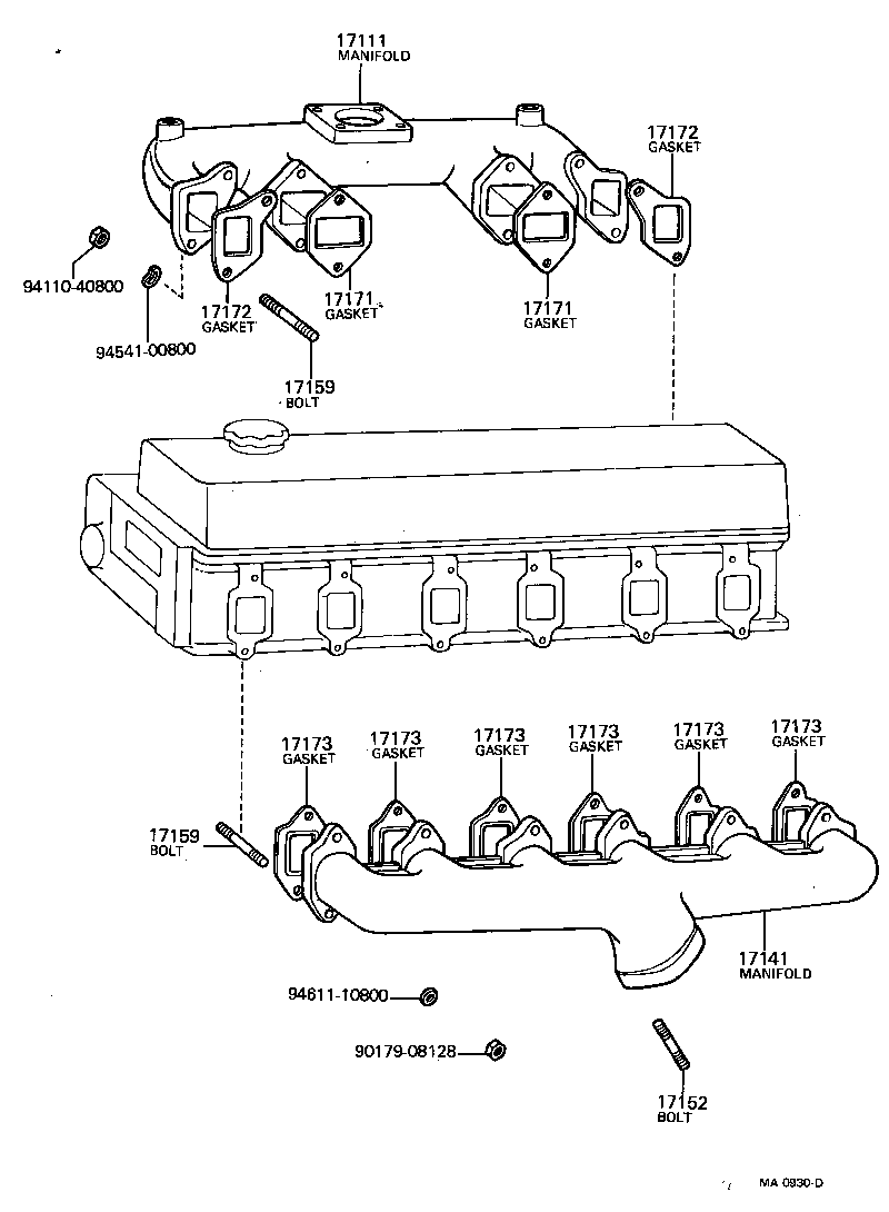 17100-60161 MANIFOLD ASSY product image