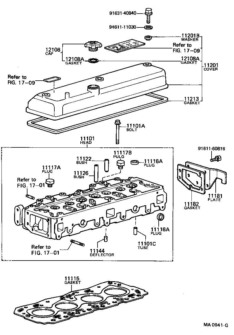 11101-59045 HEAD SUB-ASSY, CYLINDER product image