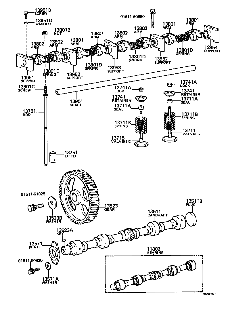 90116-08087 BOLT, STUD(FOR ROCKER SUPPORT) product image