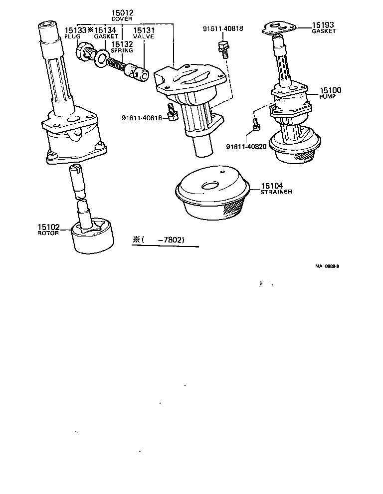 15103-31010 STRAINER SUB-ASSY, OIL product image