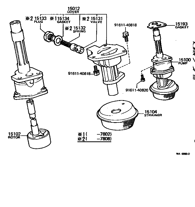 15104-54010 STRAINER SUB-ASSY, OIL product image