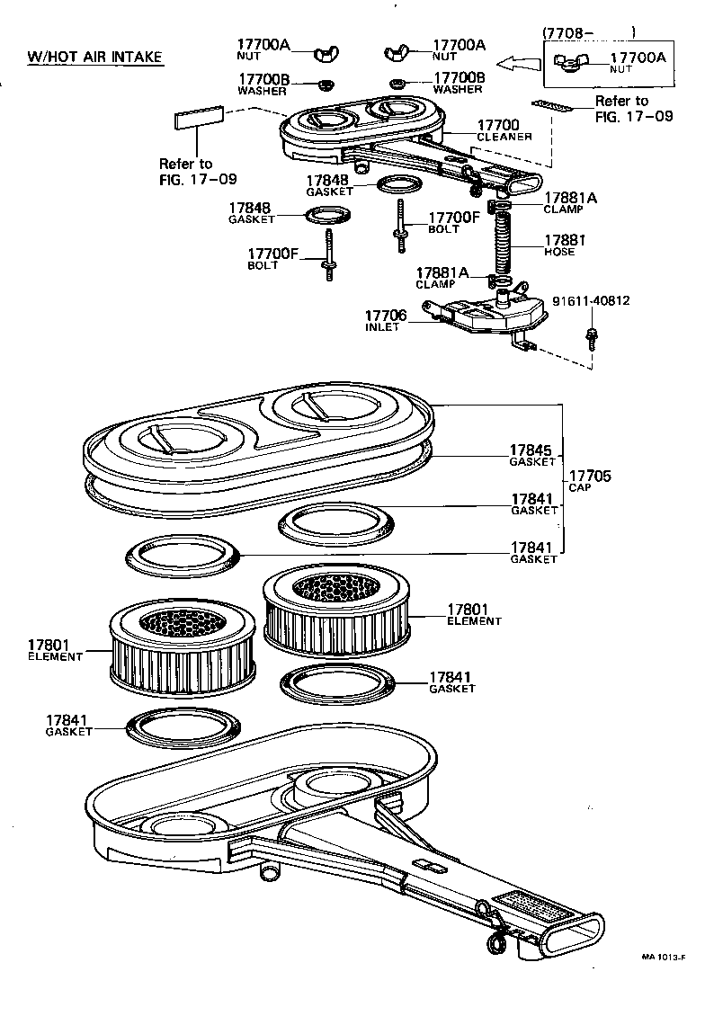 17841-24011 GASKET, FILTER ELEMENT product image