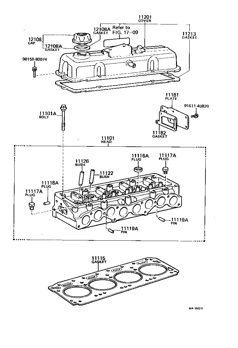 90116-08113 BOLT, STUD(FOR HEAD TO CAMSHAFT BEARING CAP) product image