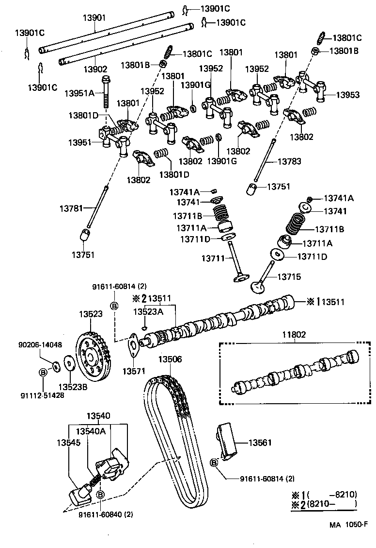 11802-71010 BEARING SET, CAMSHAFT product image