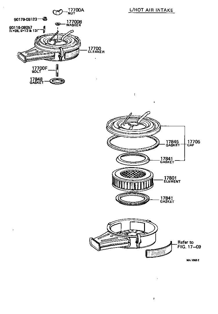 17700-45192 CLEANER ASSY, AIR product image