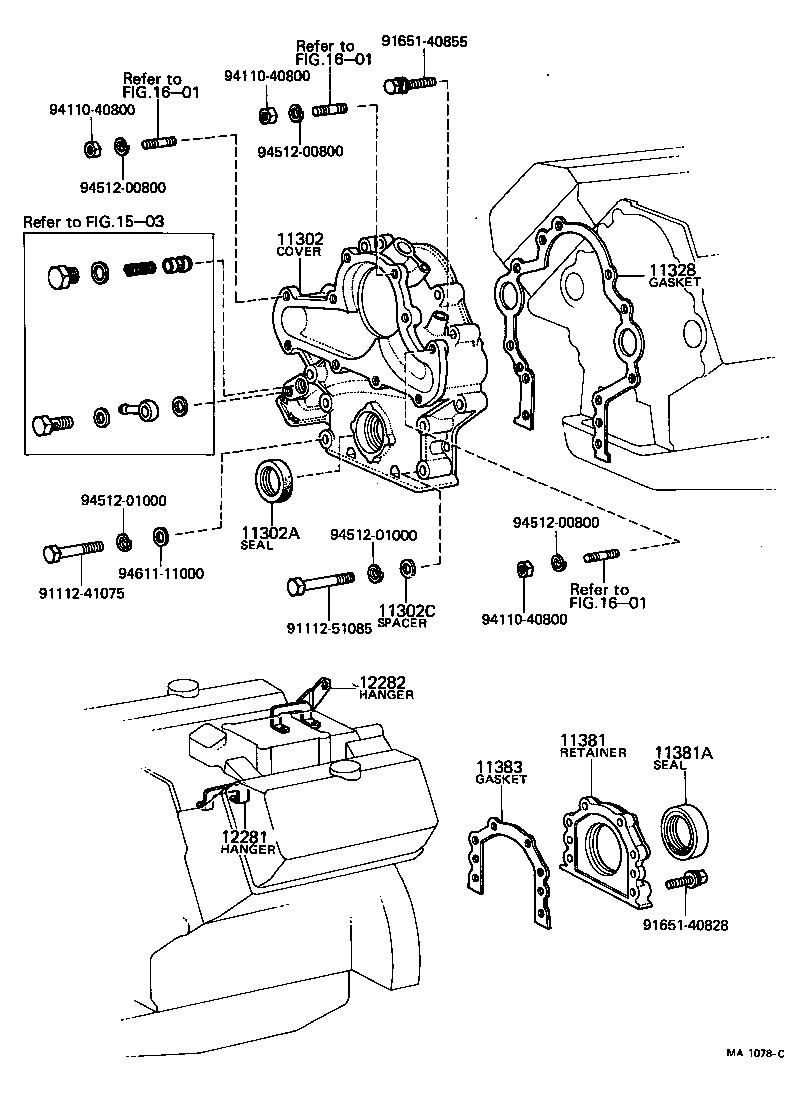 11321-52011 COVER SUB-ASSY, TIMING CHAIN OR BELT product image