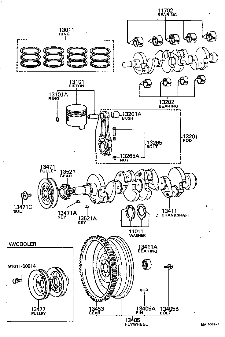 11014-31020 WASHER SET, CRANKSHAFT THRUST product image