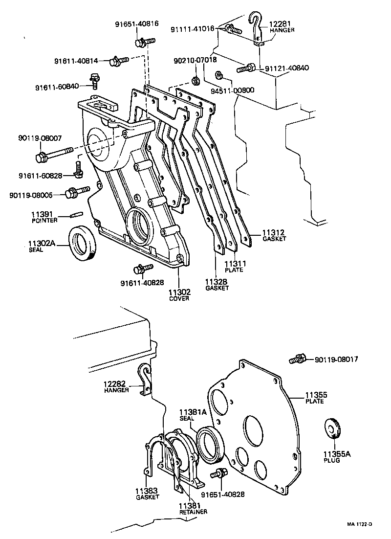 12281-31022 HANGER, ENGINE, NO.1 product image