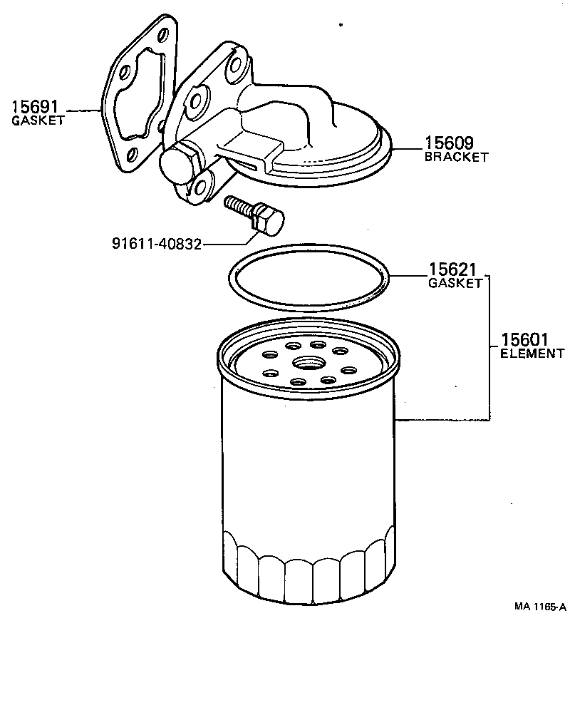 15691-31010 GASKET, OIL FILTER product image