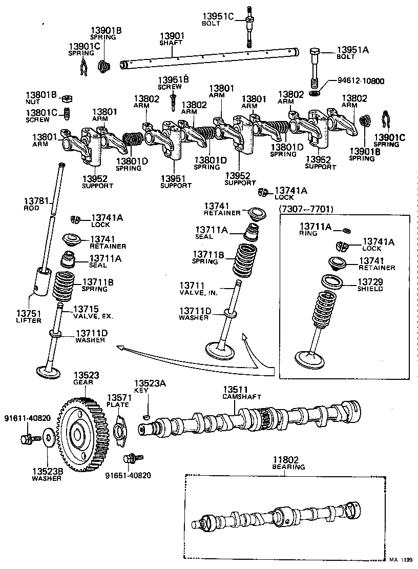 11802-48010 BEARING SET, CAMSHAFT product image