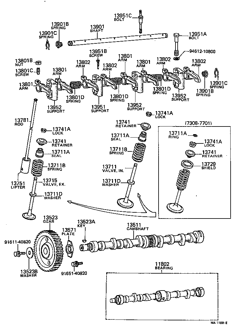 13511-33013 CAMSHAFT product image