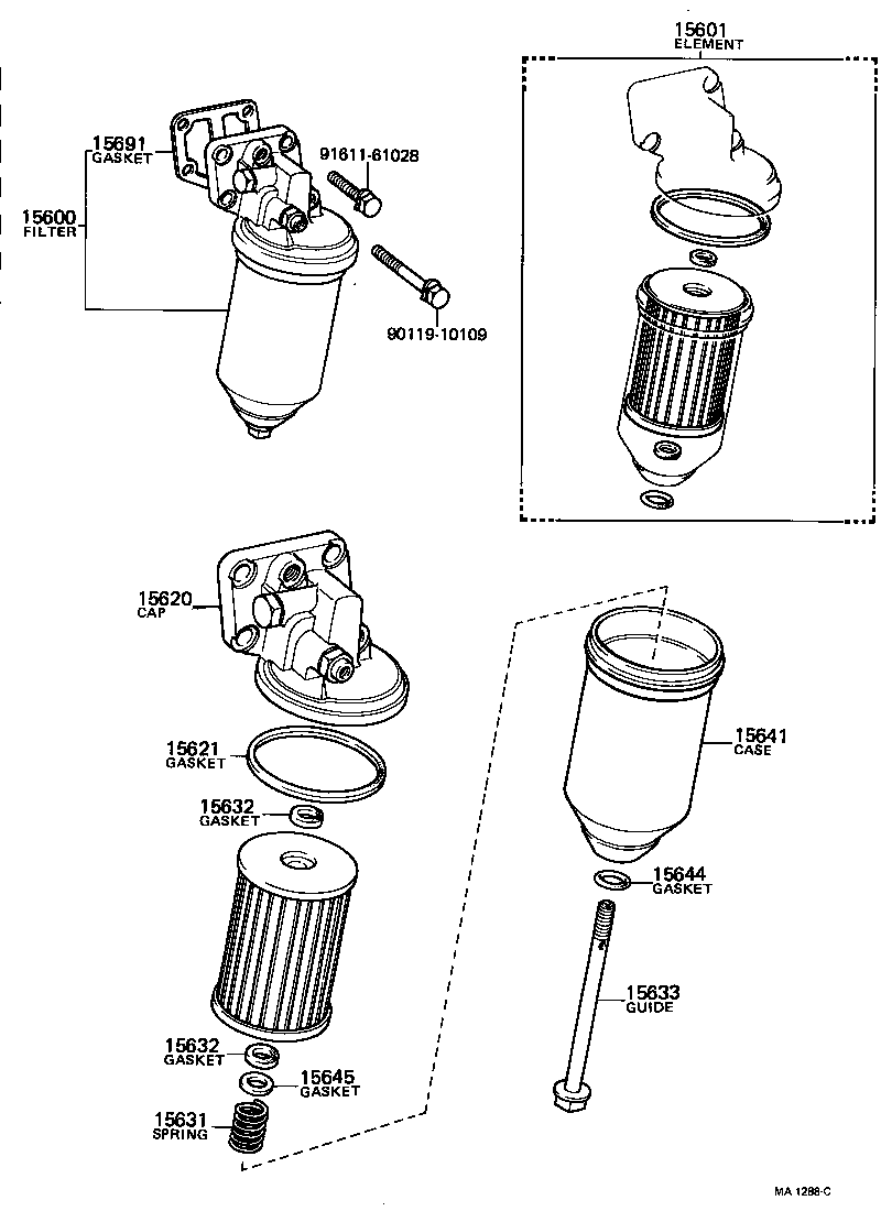 90301-19005 RING, O, NO.1(FOR OIL FILTER) product image