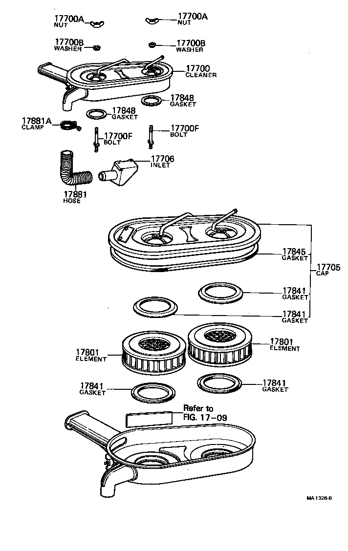 17700-24280 CLEANER ASSY, AIR product image
