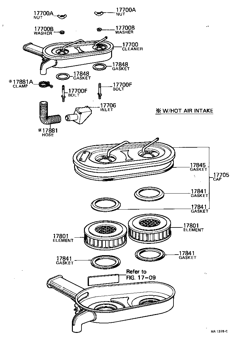 17841-24011 GASKET, FILTER ELEMENT product image
