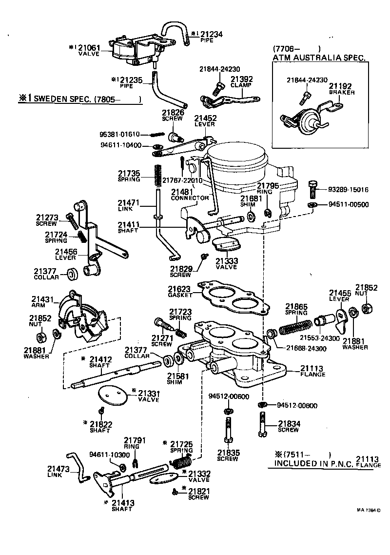 21814-33010 SCREW, 1ST IDLE ADJUSTING product image