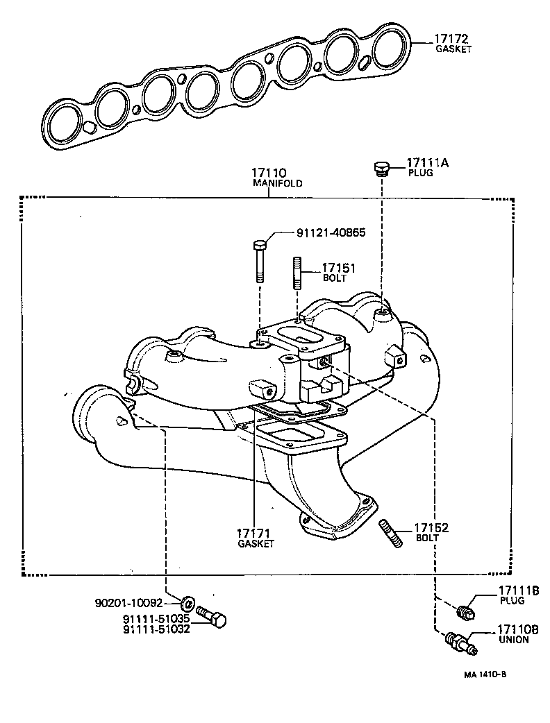 17110-31051 MANIFOLD ASSY product image