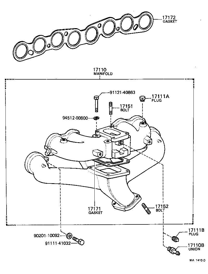 17111-48010 MANIFOLD, INTAKE product image