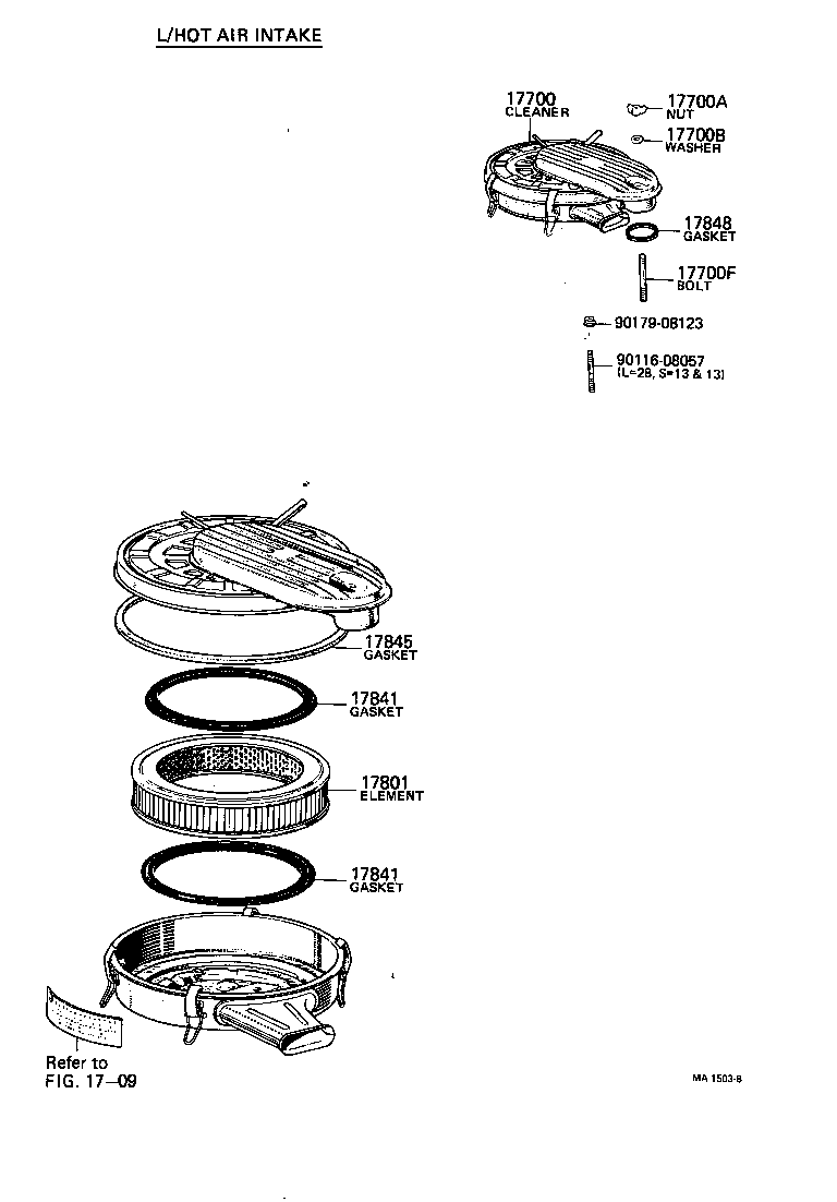 17700-45192 CLEANER ASSY, AIR product image