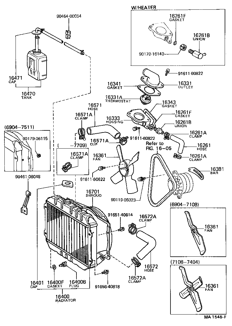 16381-24011 BAR, FAN BELT ADJUSTING product image