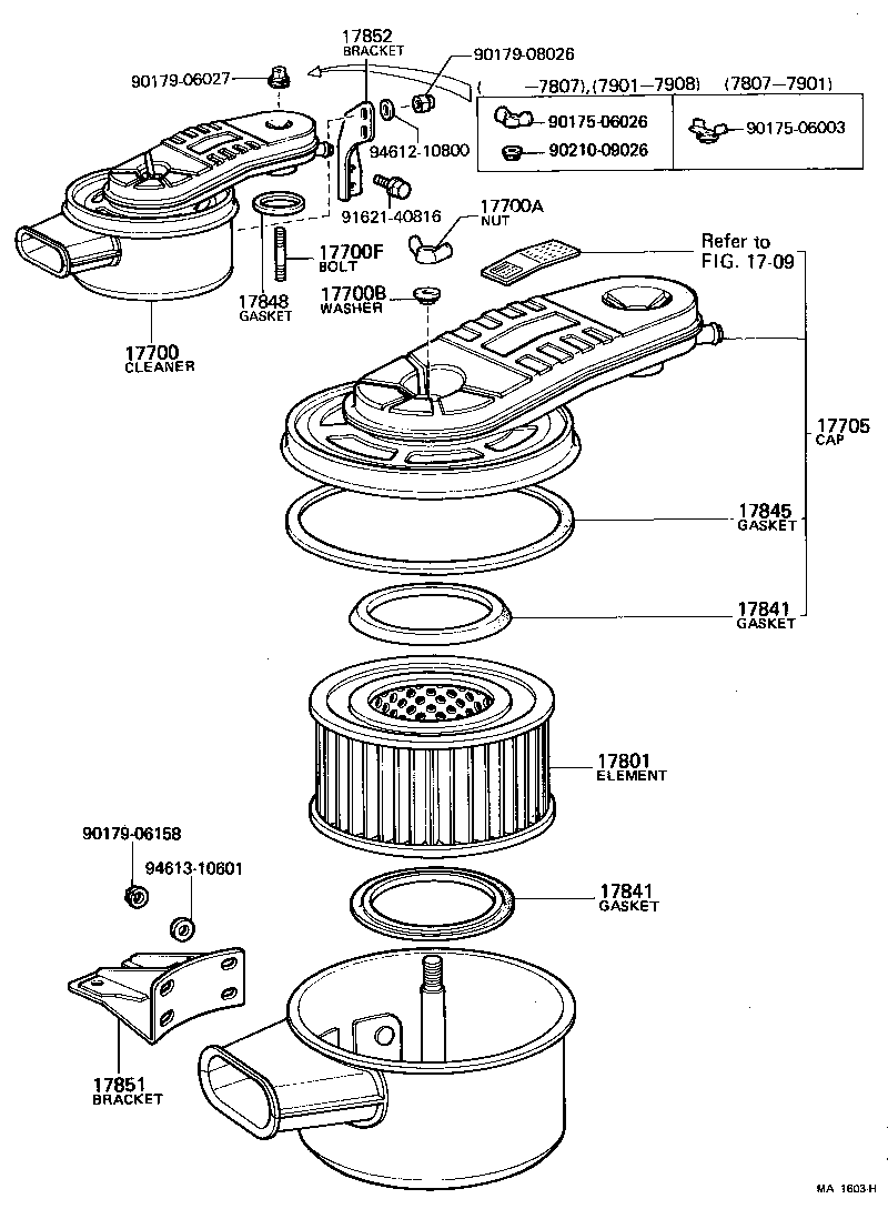 17705-47010 CAP SUB-ASSY, AIR CLEANER product image