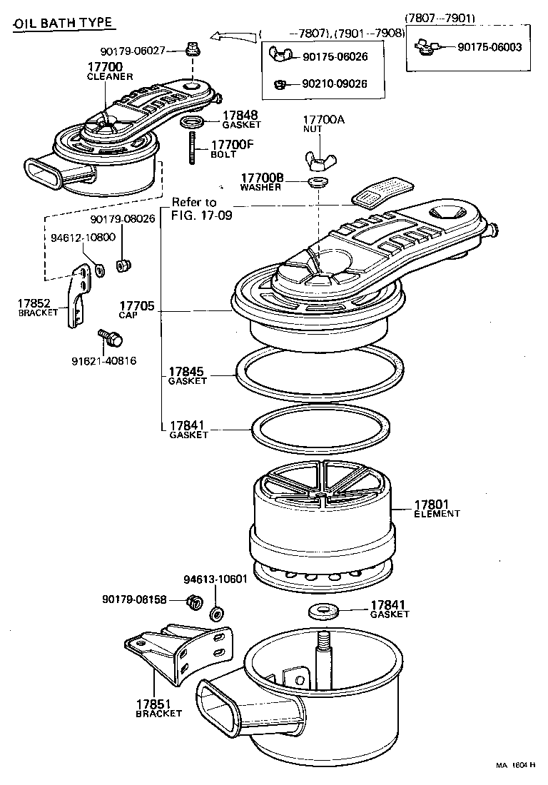 17705-47010 CAP SUB-ASSY, AIR CLEANER product image