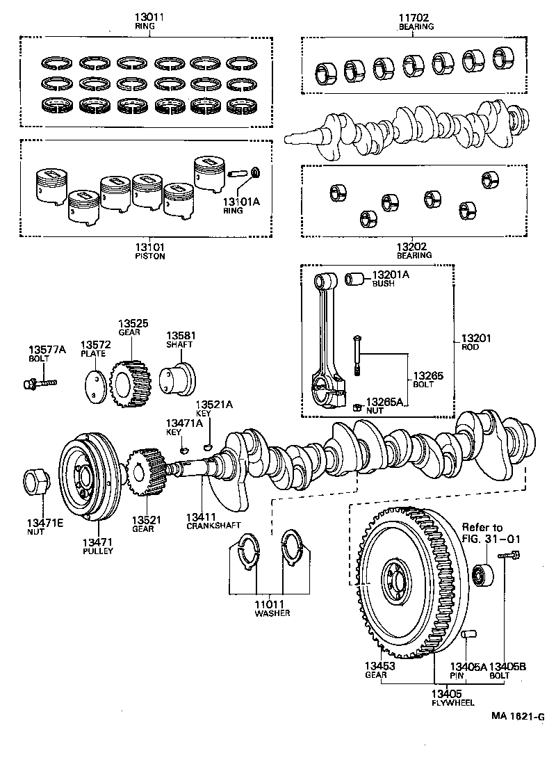 11705-78010 BEARING SET, CRANKSHAFT product image