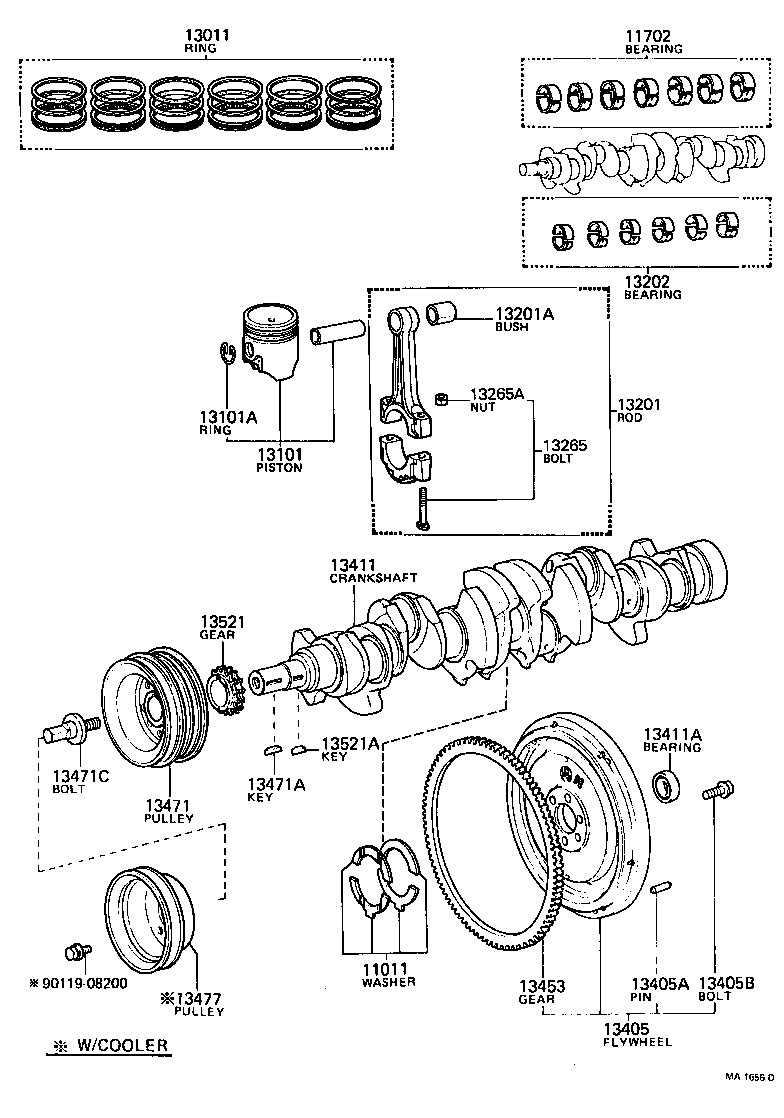 88892-30510 PLATE, CRANKSHAFT PULLEY, NO.2 product image