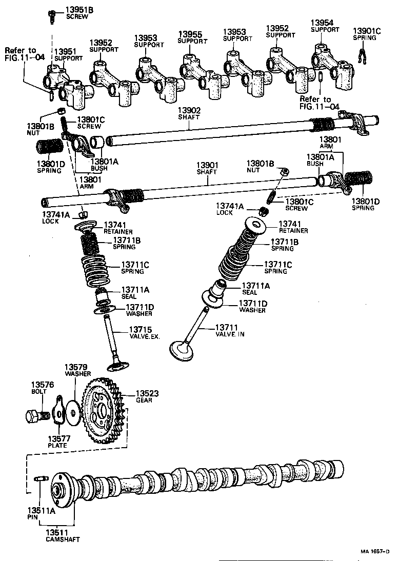 Toyota 13711-38010 VALVE, INTAKE