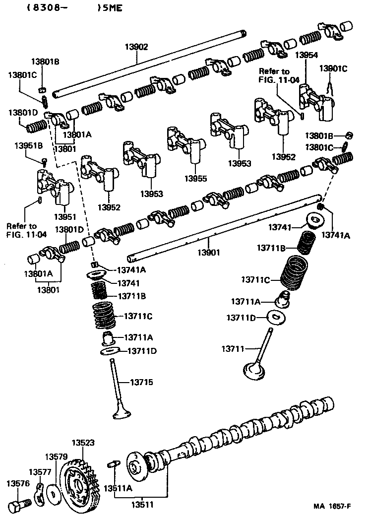 13503-70040 IDLER SUB-ASSY, TIMING BELT, NO.2 product image