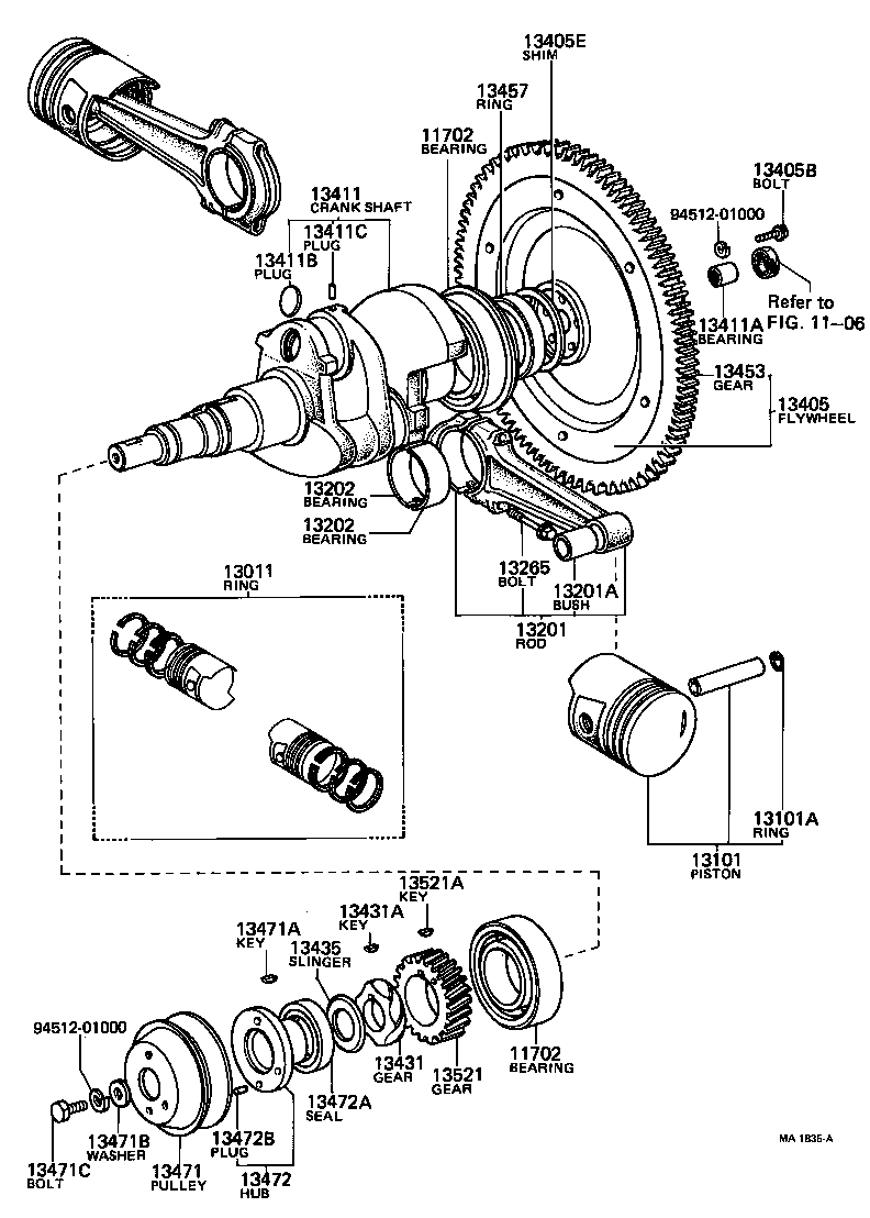 90330-17029 PLUG, TAPER SCREW(FOR CRANKSHAFT) product image