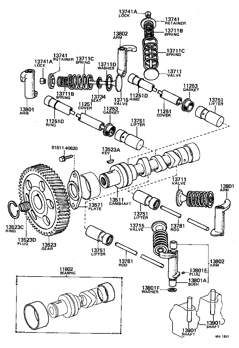 11802-10011 BEARING SET, CAMSHAFT product image