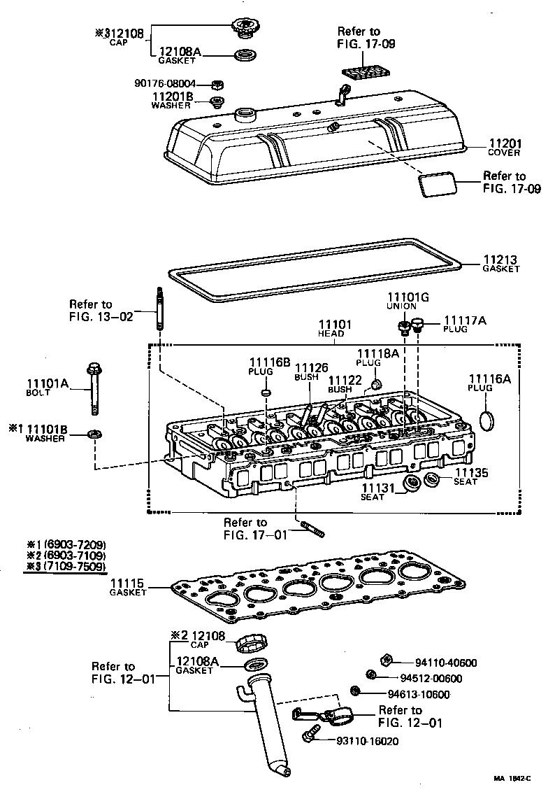 11201-60210 COVER SUB-ASSY, CYLINDER HEAD product image