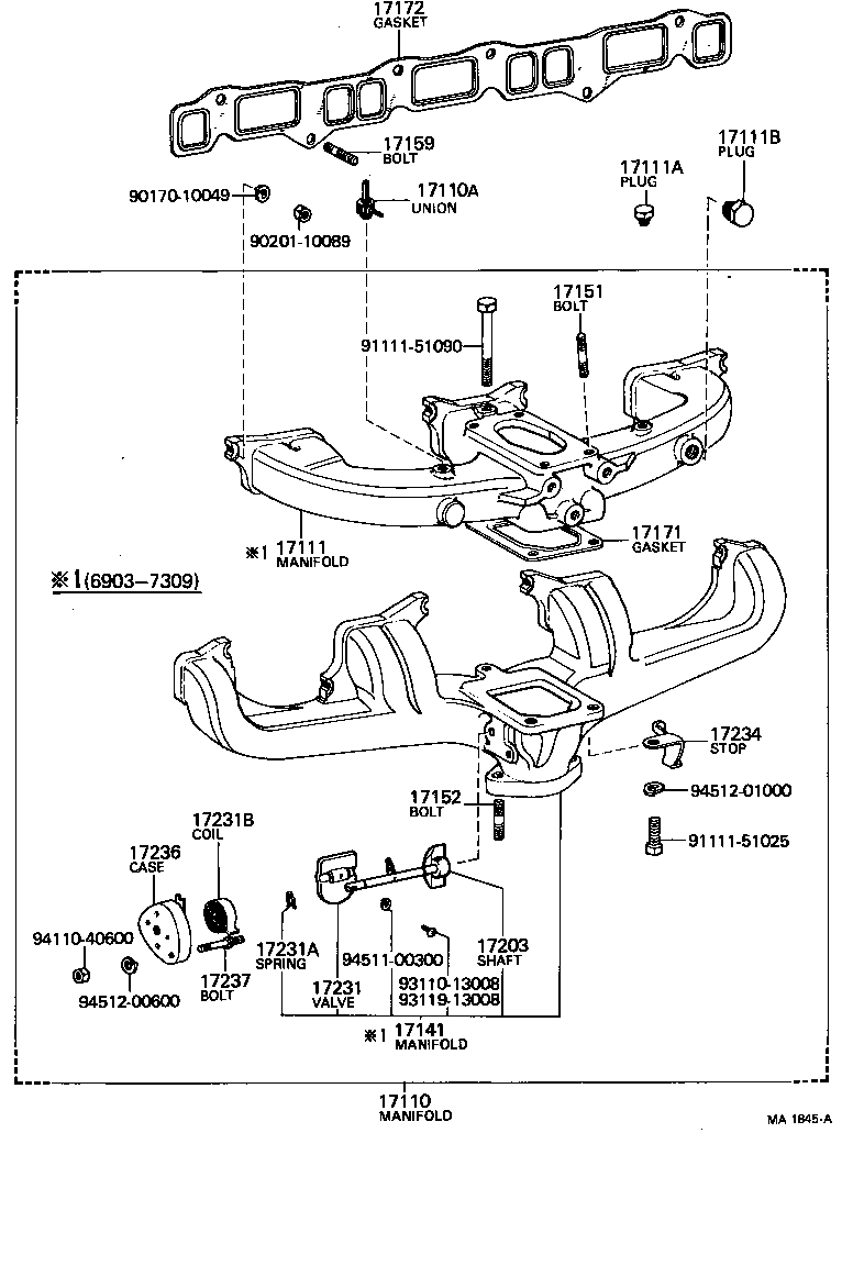 17100-61080 MANIFOLD ASSY product image