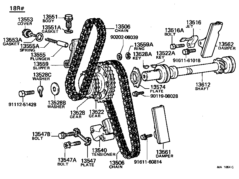 13055-41010 DAMPER SUB-ASSY, CHAIN product image