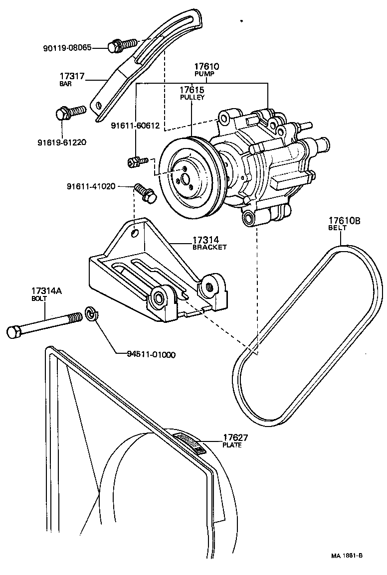 17610-31030 PUMP ASSY, AIR product image