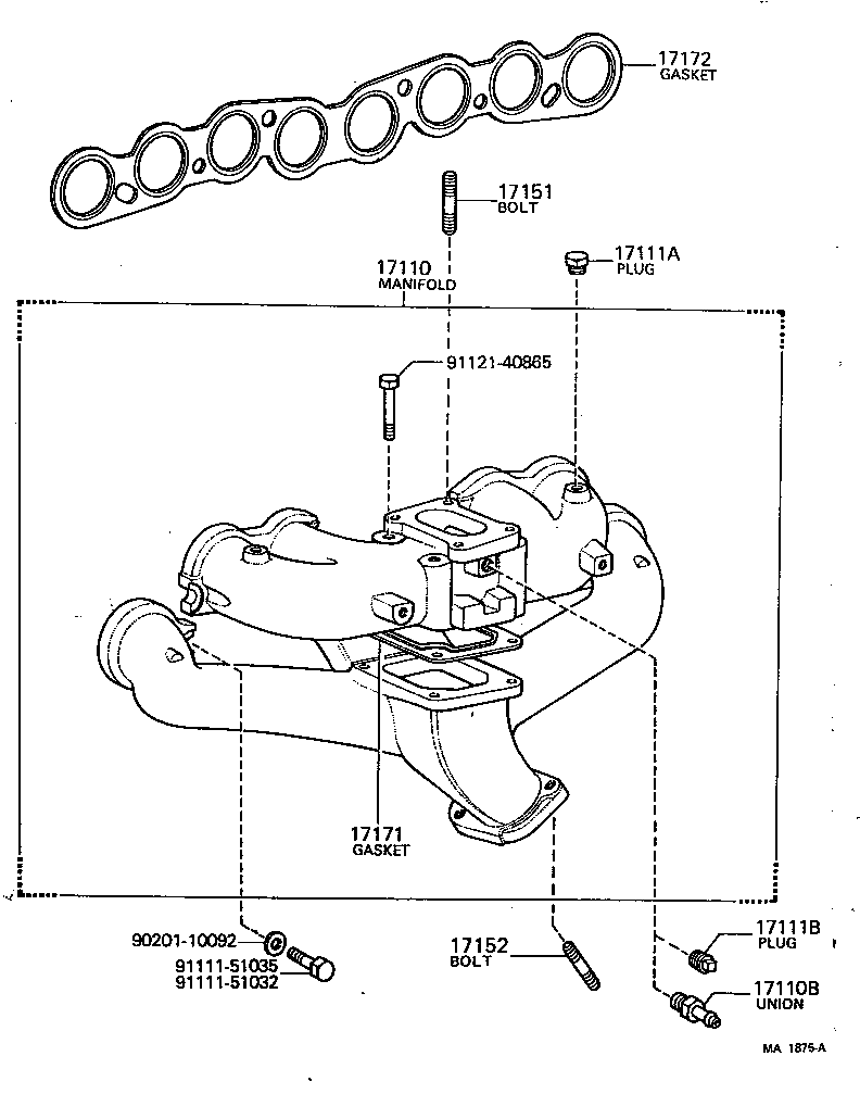 17110-31051 MANIFOLD ASSY product image